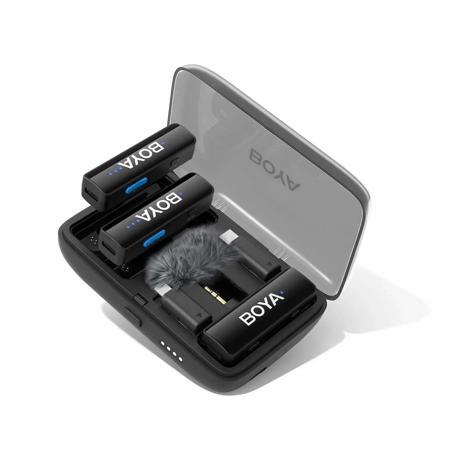 BOYA BOYA Microphone Wireless x2 System BOYALINK V2.0 3,5 mm, Lightning & USB-C