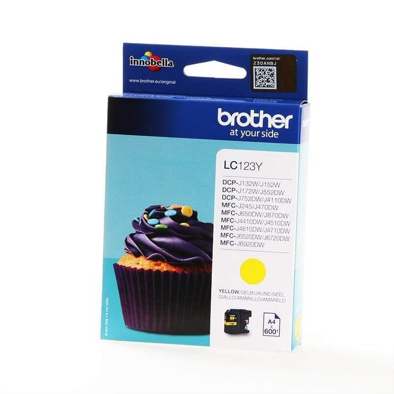 Brother BROTHER Blekk LC123Y LC-123 Gul