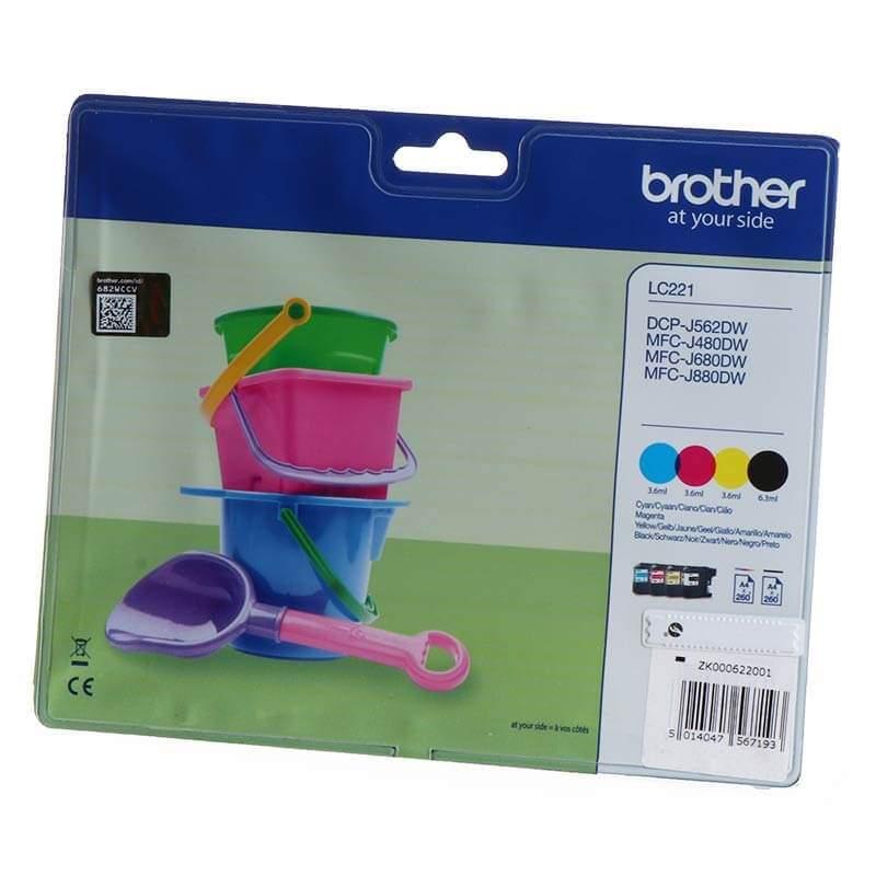 Brother BROTHER Blekk LC221VALBPDR LC-221 Multipack