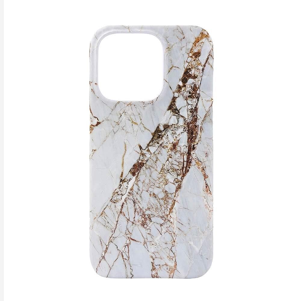 Onsala ONSALA Bakside MagSerie iPhone 15 Pro White Rhino Marble
