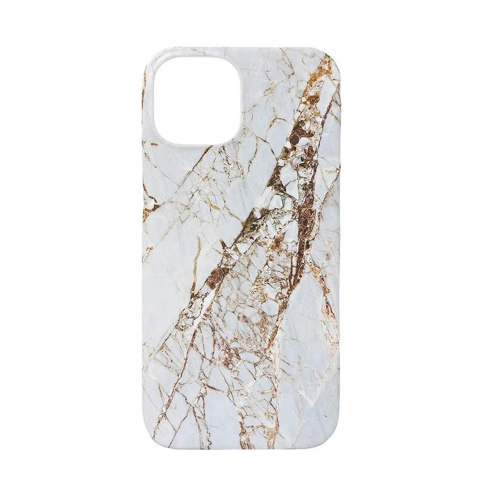 Onsala ONSALA Bakdeksel MagSerie iPhone 15 White Rhino Marble