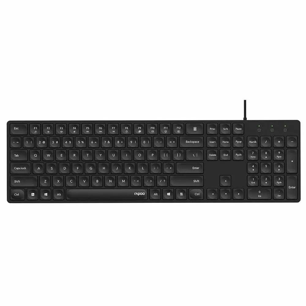 RAPOO RAPOO Keyboard NK8020 Kablet USB Svart