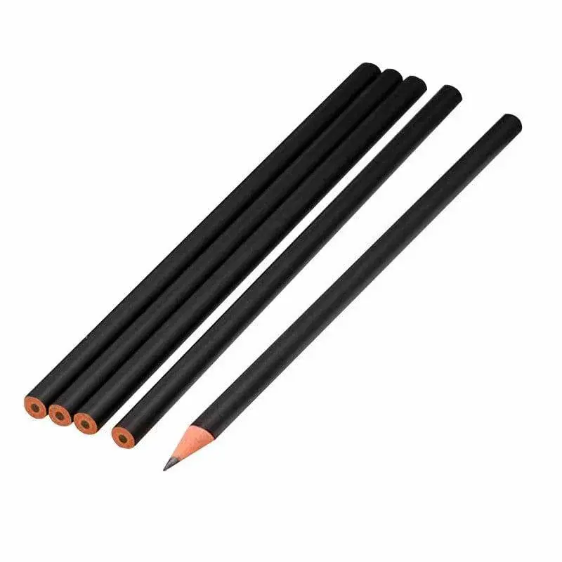 eStore 5x Uspissede Blyanter - Svart