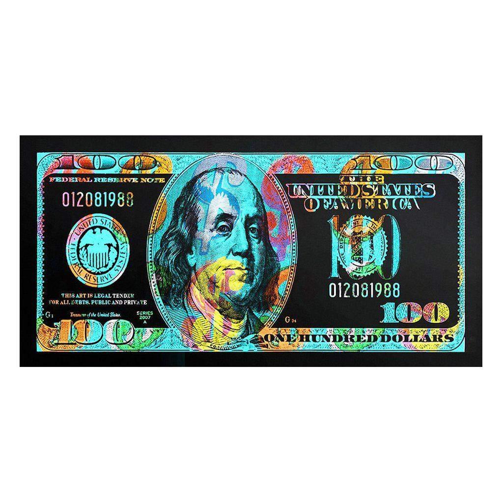 eStore Lerretsposter, 50 x 100 cm - 100 Dollar - Nr. 3