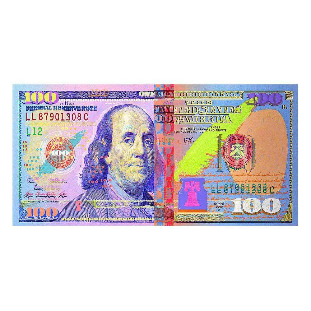 eStore Lerretsposter, 50 x 100 cm - 100 dollar - Nr. 4