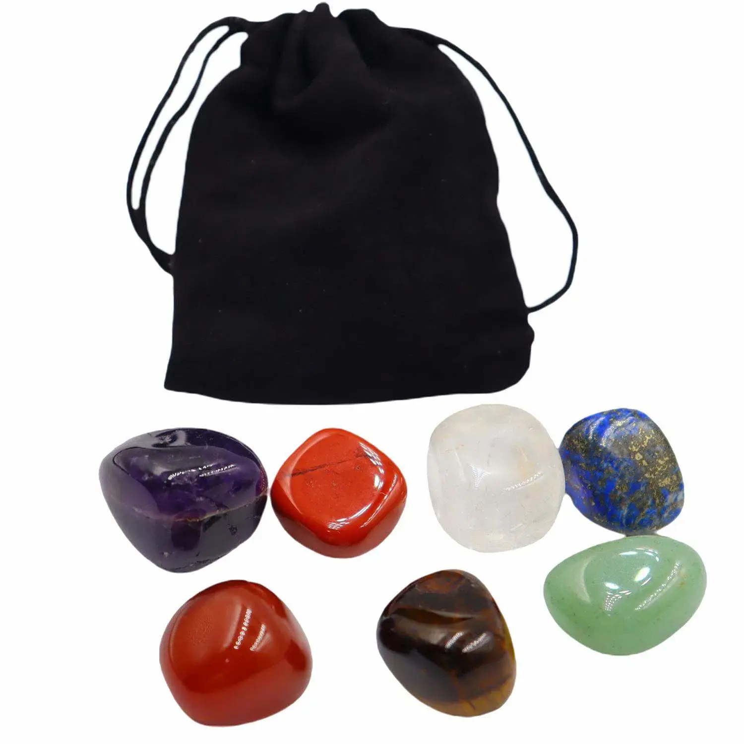 eStore x7 Chakrasteiner med Oppbevaringspose