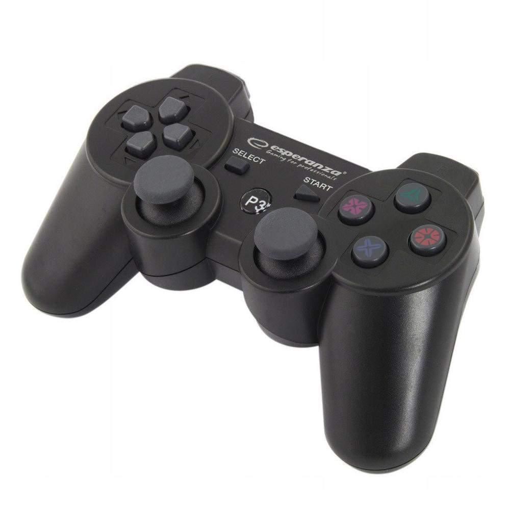 eStore Esperanza - Bluetooth-Håndkontroll for PS3, GX700 - Svart