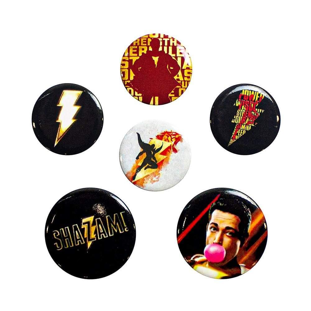 Shazam Shazam, 6x Pins - Mix