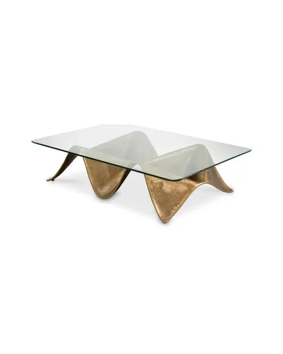 Eichholtz Angelico sofabord antikk messing OUTLET