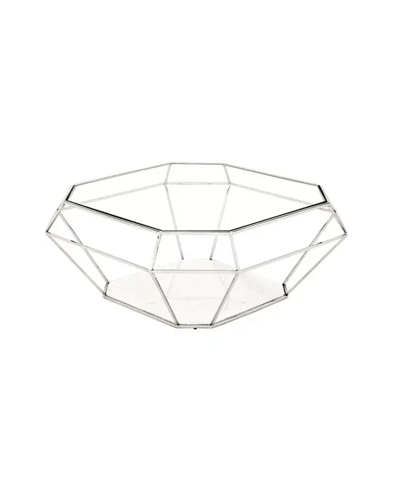 Eichholtz Soffbord Asscher Nickel OUTLET