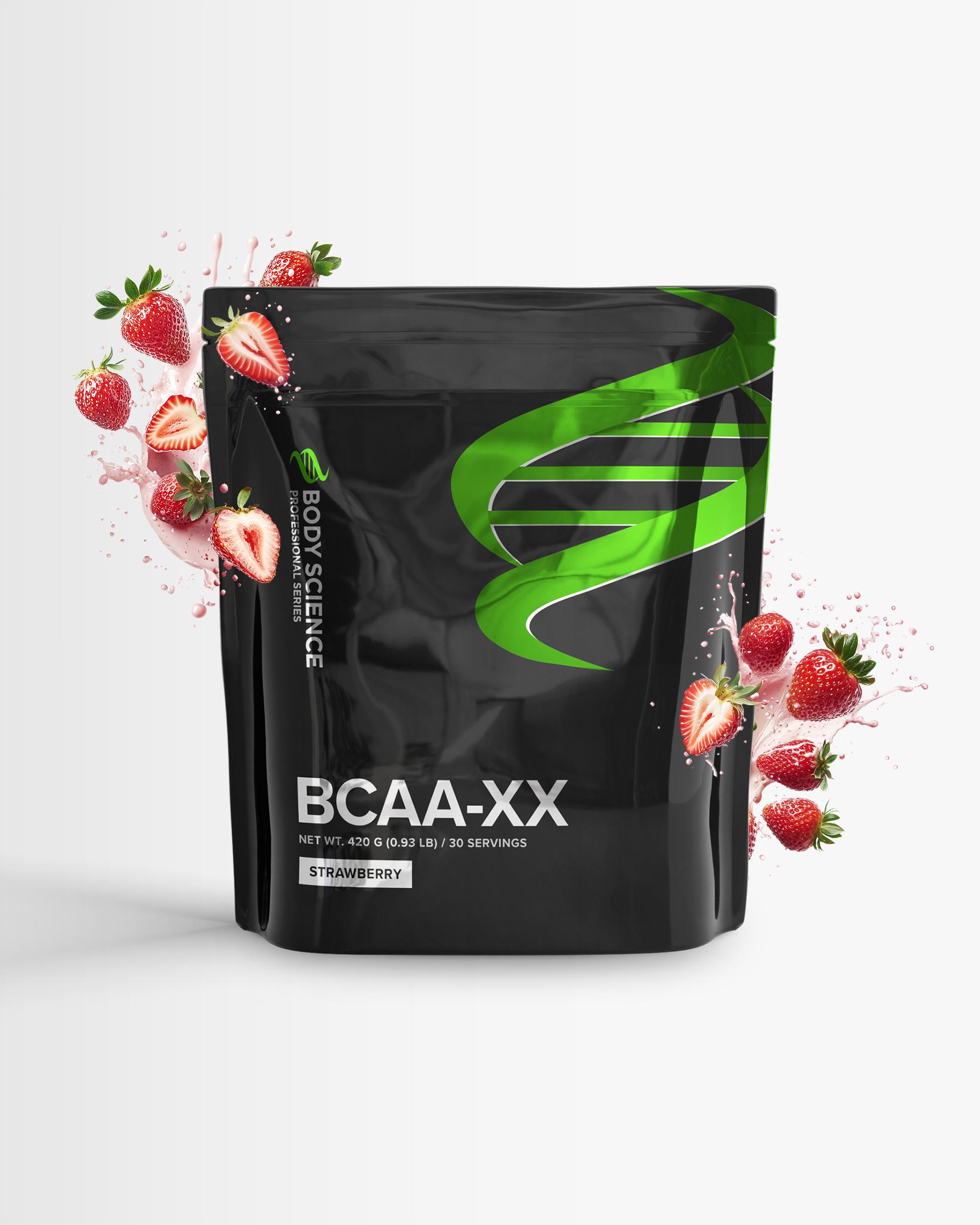 Body Science 3 x Body Science BCAA-XX - 420g - Strawberry