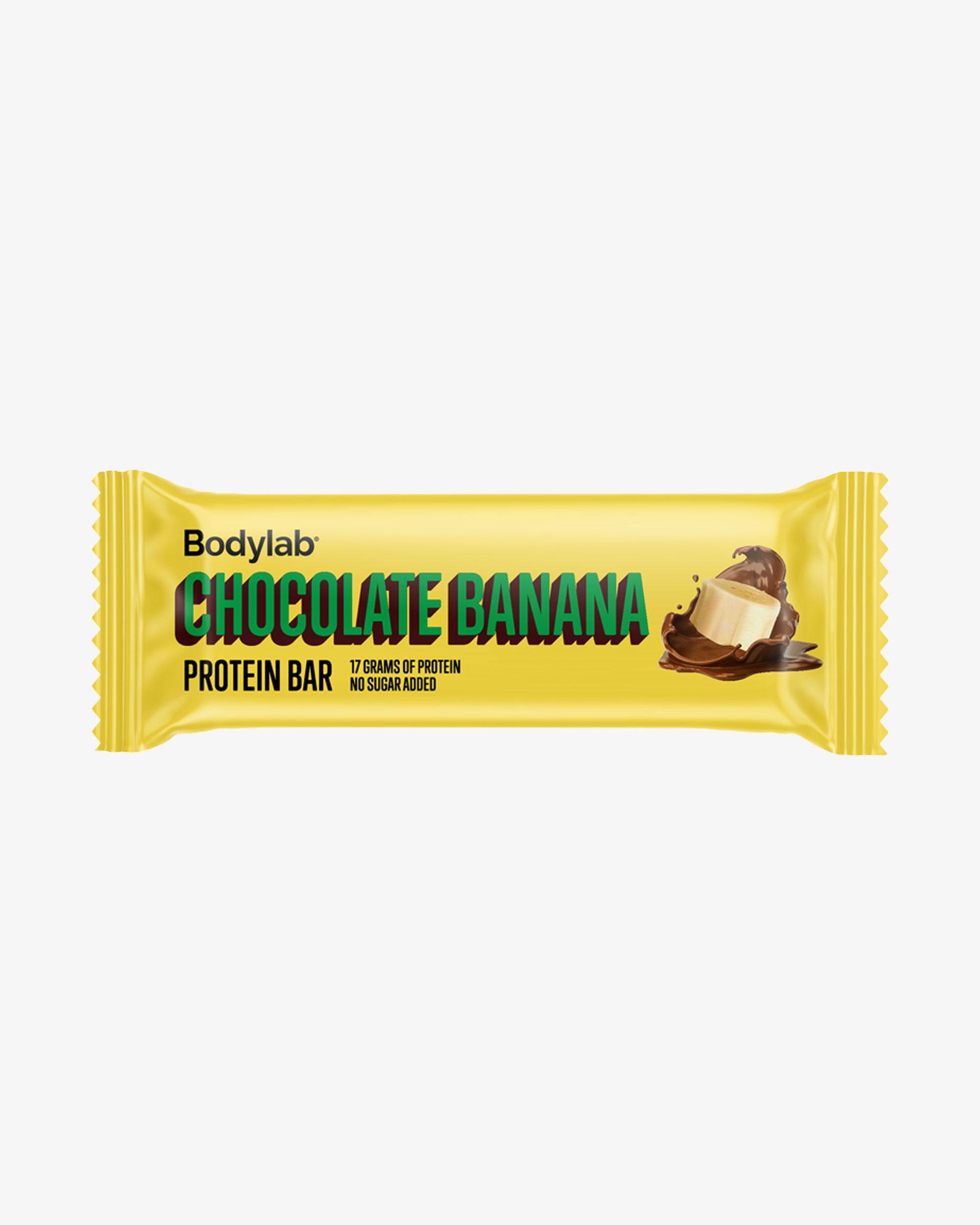 Bodylab 12 x Bodylab Protein Bar, 55 g - Chocolate Banana