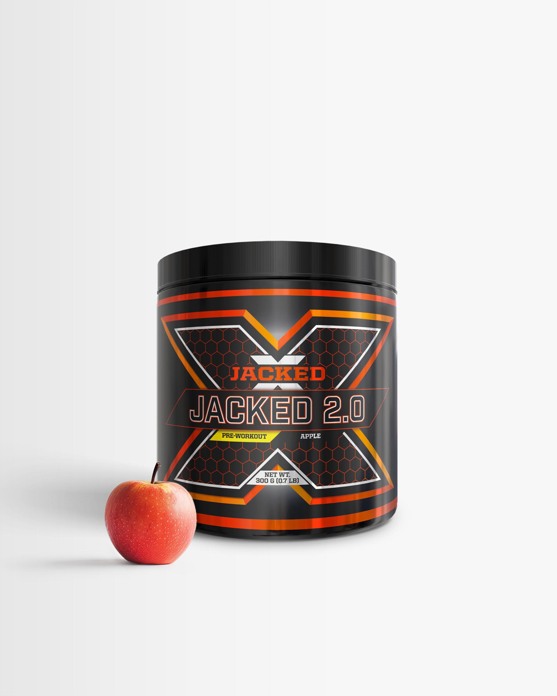 JACKED 2 x Jacked 2.0 - Pwo, Pre-Workout - Apple