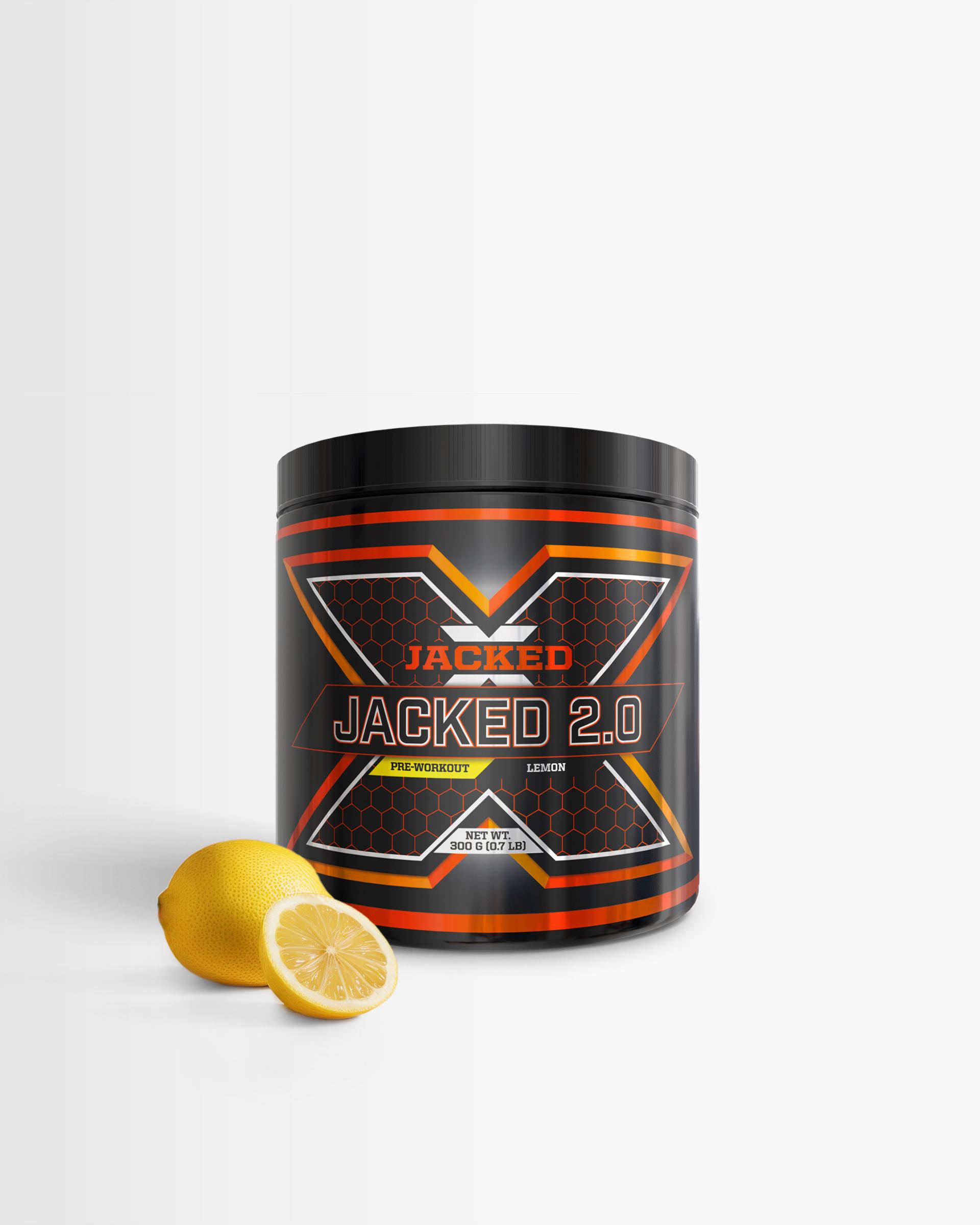 JACKED 2 x Jacked 2.0 - Pwo, Pre-Workout - Lemon