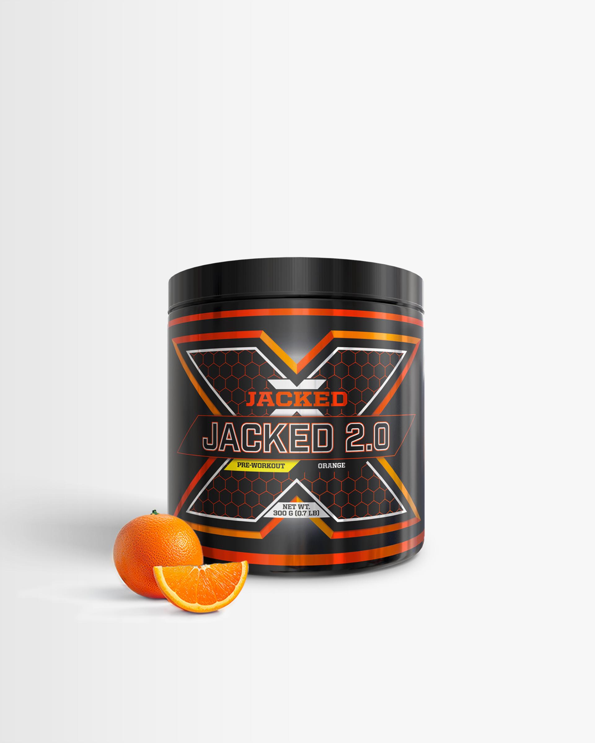 JACKED 2 x Jacked 2.0 - Pwo, Pre-Workout - Orange