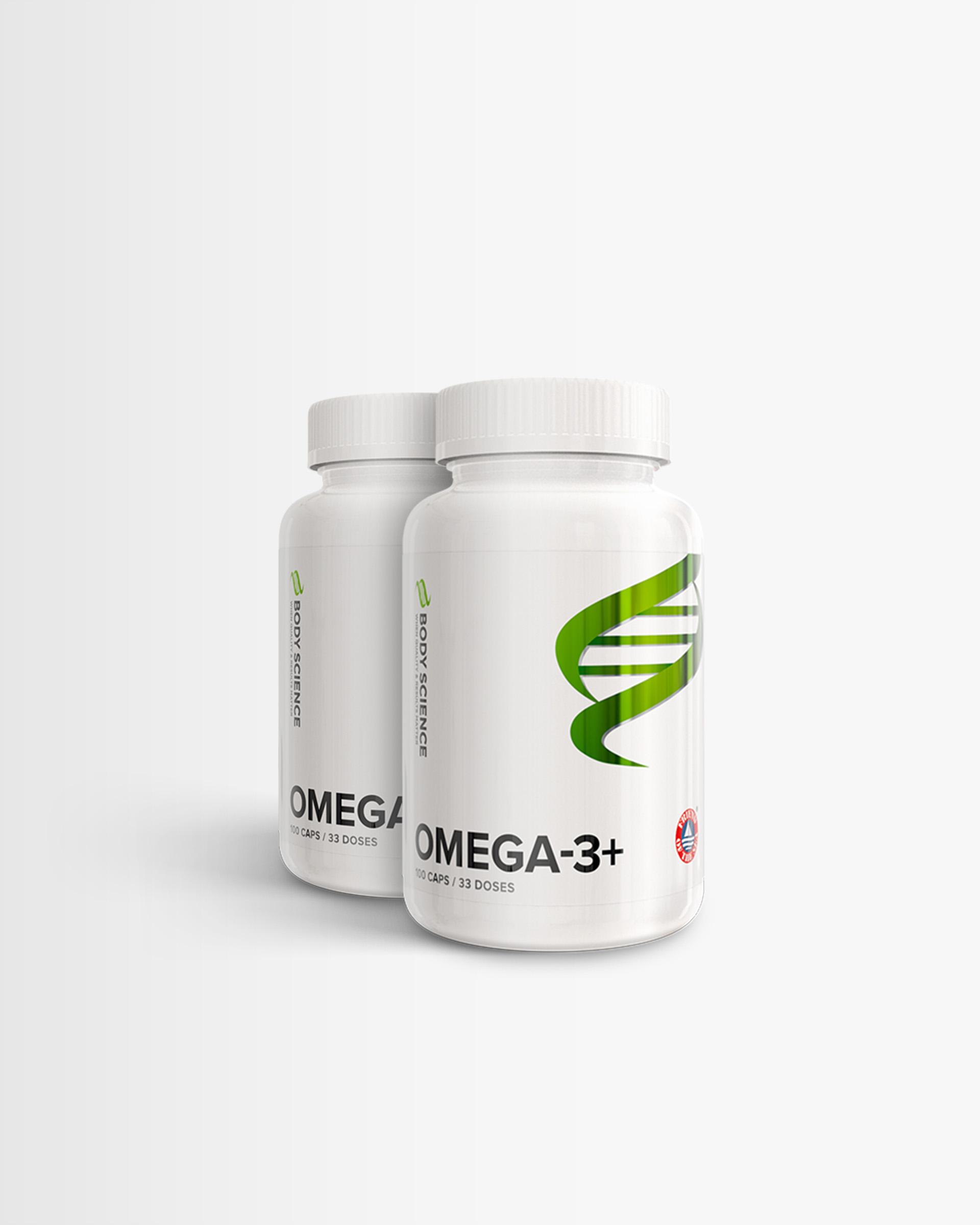 Body Science 2 x Omega-3 fra Body Science Wellness Series, 100 kapsler - Fiskeolje, Fettsyrer