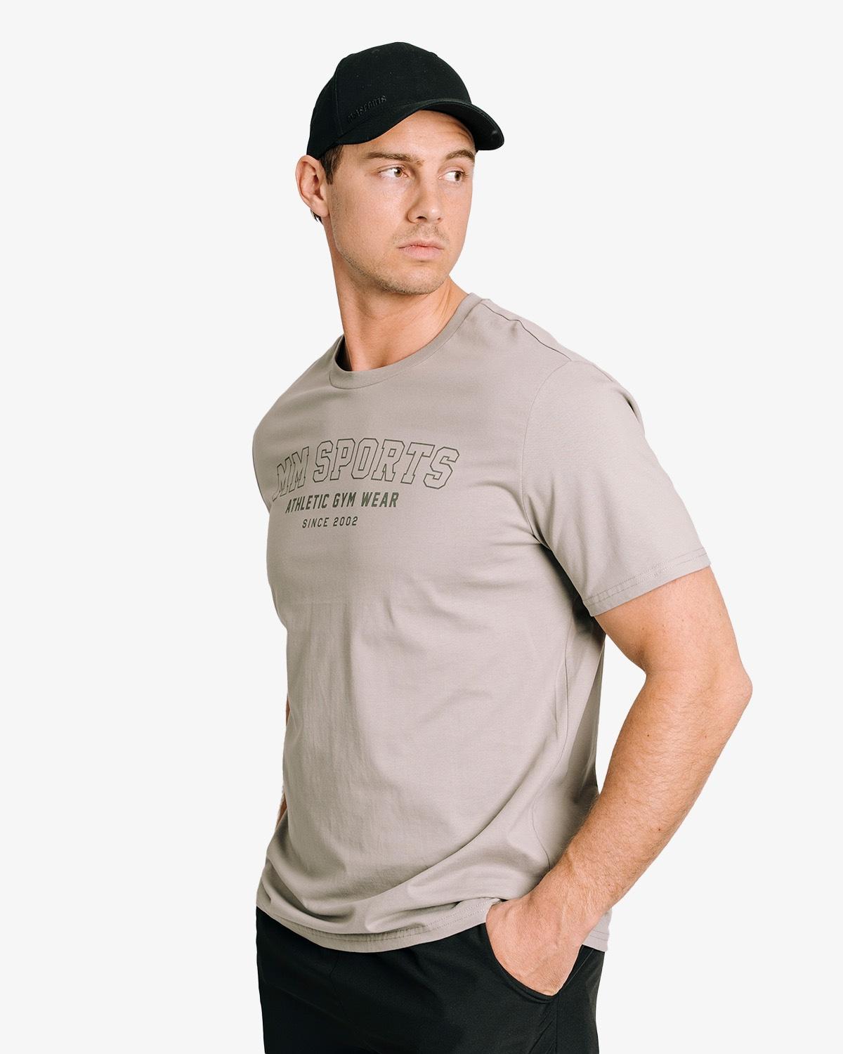 MM Sports MM Sports Workout T-shirt Varsity, Smoked Grey - S