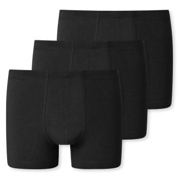 Schiesser Schiesser 3P 95-5 Essential Shorts Svart bomull Small Herre