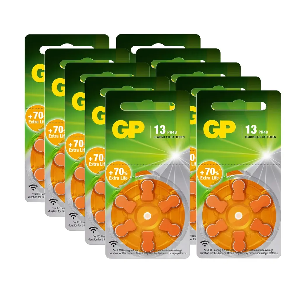 GP BATTERIES GP BATTERIES GP ZA 13-D6 / PR48, 10-pakk