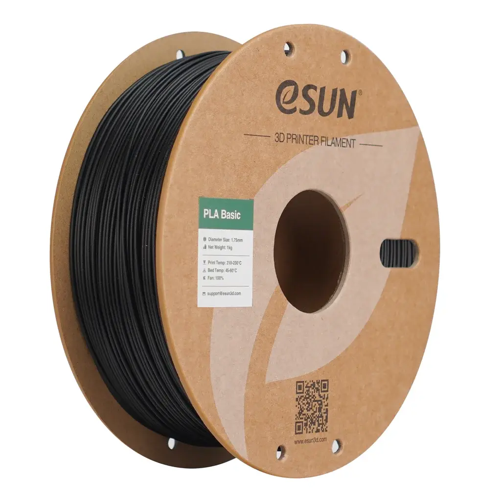 eSun eSun eSUN PLA-Basic - Black - 1.75mm - 1 kg 6922572210929 Tilsvarer: N/A