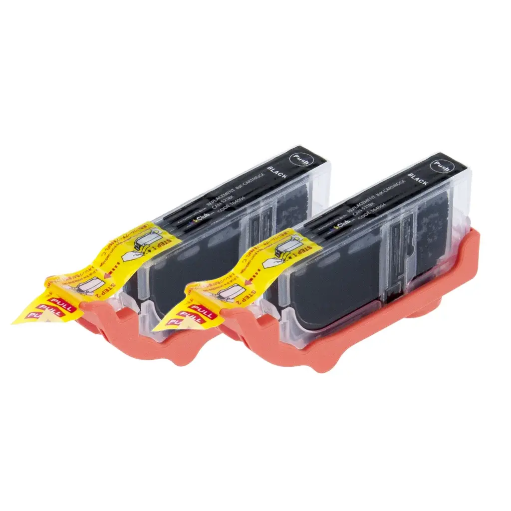 inkClub Blekkpatron fotosvart 3.125 sider, 2-pk