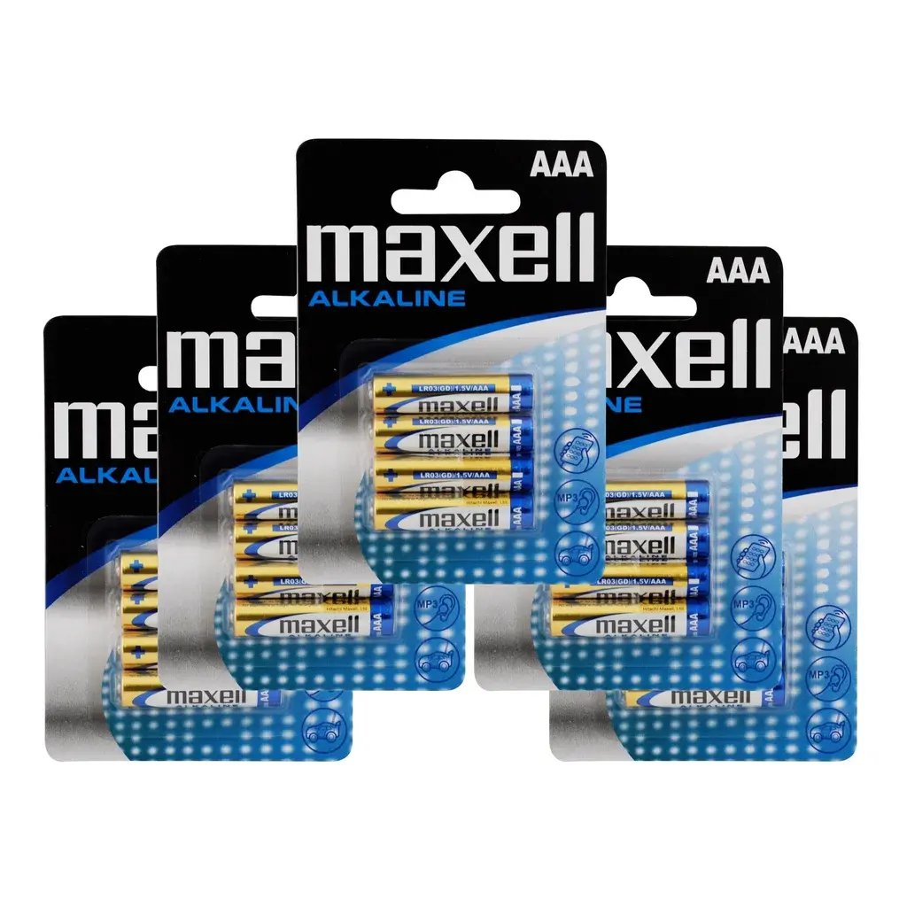 MAXELL MAXELL MAXELL Maxell Batterier LR03/AAA Alkaliske 20-pakk