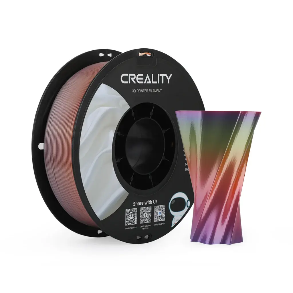 Creality Creality Creality CR-PLA Silk - 1.75mm - 1kg Rainbow 6971636405832 Tilsvarer: N/A