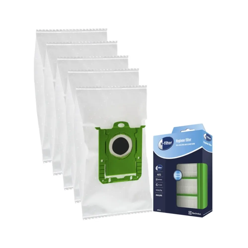 Premium Premium Støvsugerposer, 5st,. + HEPA- og motorfilter DU12190-FIL Tilsvarer: N/A