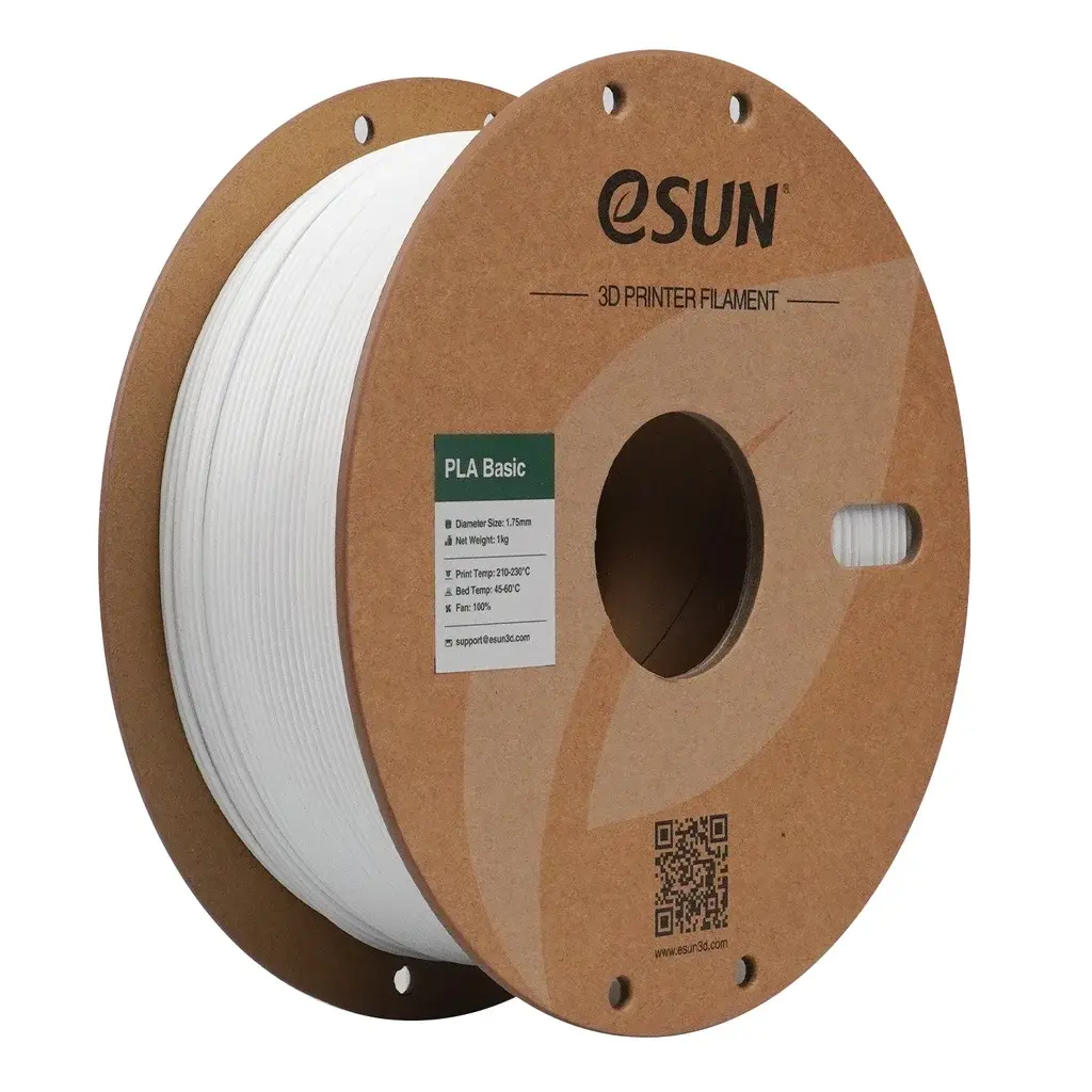 eSun eSun eSUN PLA-Basic - White - 1.75mm - 1 kg 6922572210936 Tilsvarer: N/A
