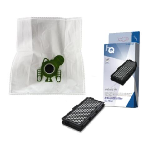 Premium Premium Støvsugerposer, 10st. + HEPA- og motorfilter DU12193-2-FIL Tilsvarer: N/A