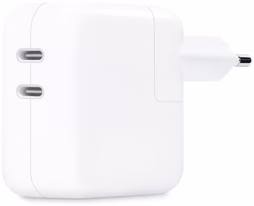Apple Apple 35-watts Usb-c-lader Med To Porter Hvit