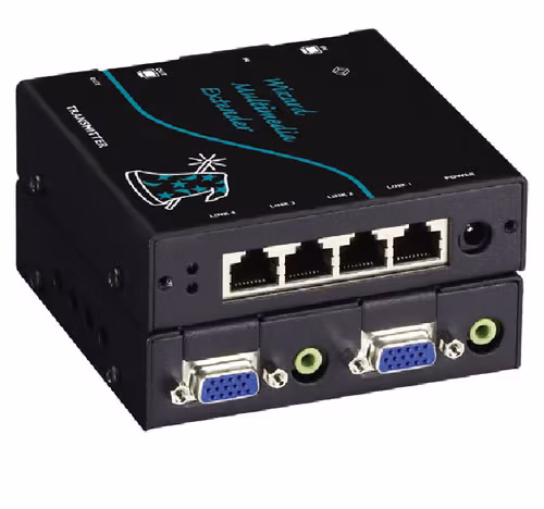 Black Box Black Box Wizard Multimedia Extender Quad Video/stereo Audio Transmitter