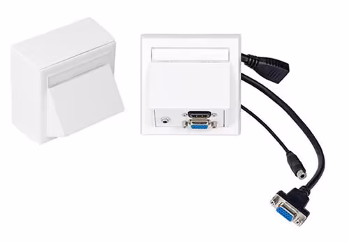 Vivolink Vivolink Wall Connection Box - Outlet - Hd-15, Mini-phone Stereo 3.5 Mm , Hdmi