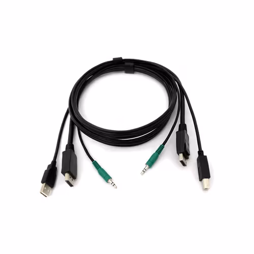 Black Box Black Box Secure Kvm Cable Kit - Dp Usb Audio 1.8m