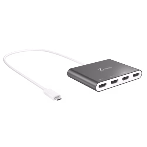 J5 Create J5 Create Jca366-n Usb-c To 4-port Hdmi Multi-monitor Adapter
