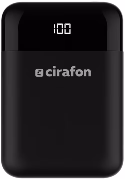 Cirafon Cirafon Powerbank Premium - Pd/qc Fast Charger 10000mah Svart