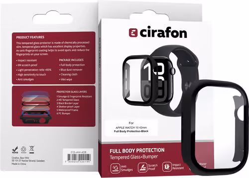 Cirafon Cirafon Full Body Skjermbeskytter For Apple Watch 10/11 (42mm)