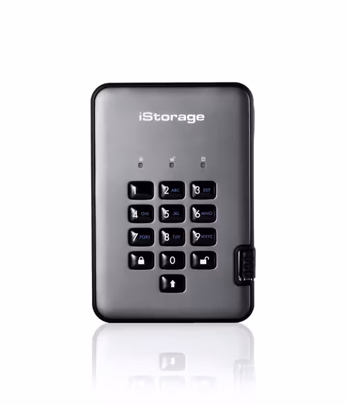 Istorage Istorage Diskashur Pro2 Ssd 256-bit 128gb Nato Classified Usb-a Svart, Grafitt