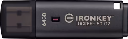 Kingston Kingston Ironkey Locker Plus 50 G2 64gb Usb-a Svart
