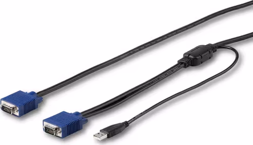Startech Startech Startech.com Rkconsuv15 Kvm-kabel Svart 4,6 M