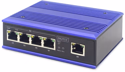 Digitus Digitus 4-porters Industriell Poe-svitsj