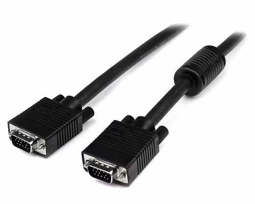 Startech Startech 5m Coax High Resolution Monitor Vga Video Cable Hd15 M/m 5m Vga Vga Svart