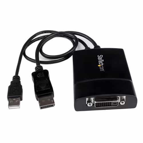 Startech Startech Adapter Displayport - Dvi Dl Active 0.37m Displayport Dvi-d Svart