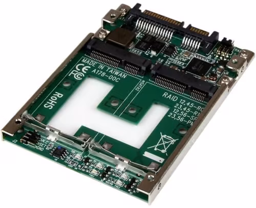 Startech "Startech Dual Msata Ssd To 2.5"" Sata Raid Adapter Converter"