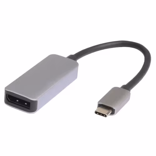 Prokord Prokord Displayport Adapter 4k@60hz Premium Metal Usb-c Displayport Argent, Sølv, Svart