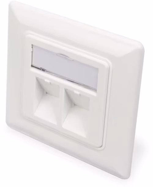 Digitus Digitus 2-port Keystone Wall Plate