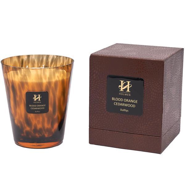 Holmen Holmen - Milano duftlys appelsintre 15 cm brun