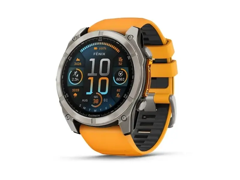 Garmin Garmin Fenix 8, 3,56 cm (1.4"), AMOLED, Berøringsskjerm, 32 GB, GPS, 76 g