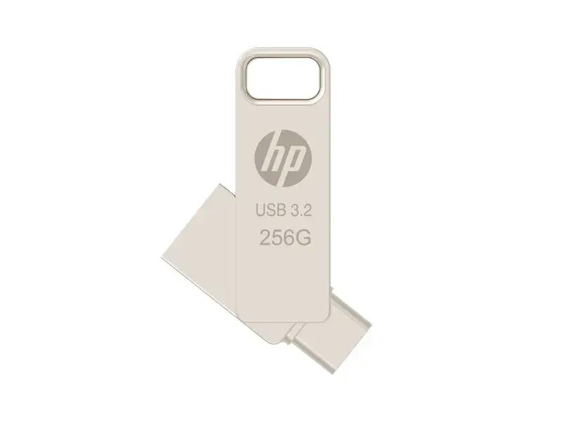 PNY HP x206C, 32 GB, USB Type-A / USB Type-C, 3.2 Gen 1 (3.1 Gen 1), 120 MB/s, Svivel, Sølv