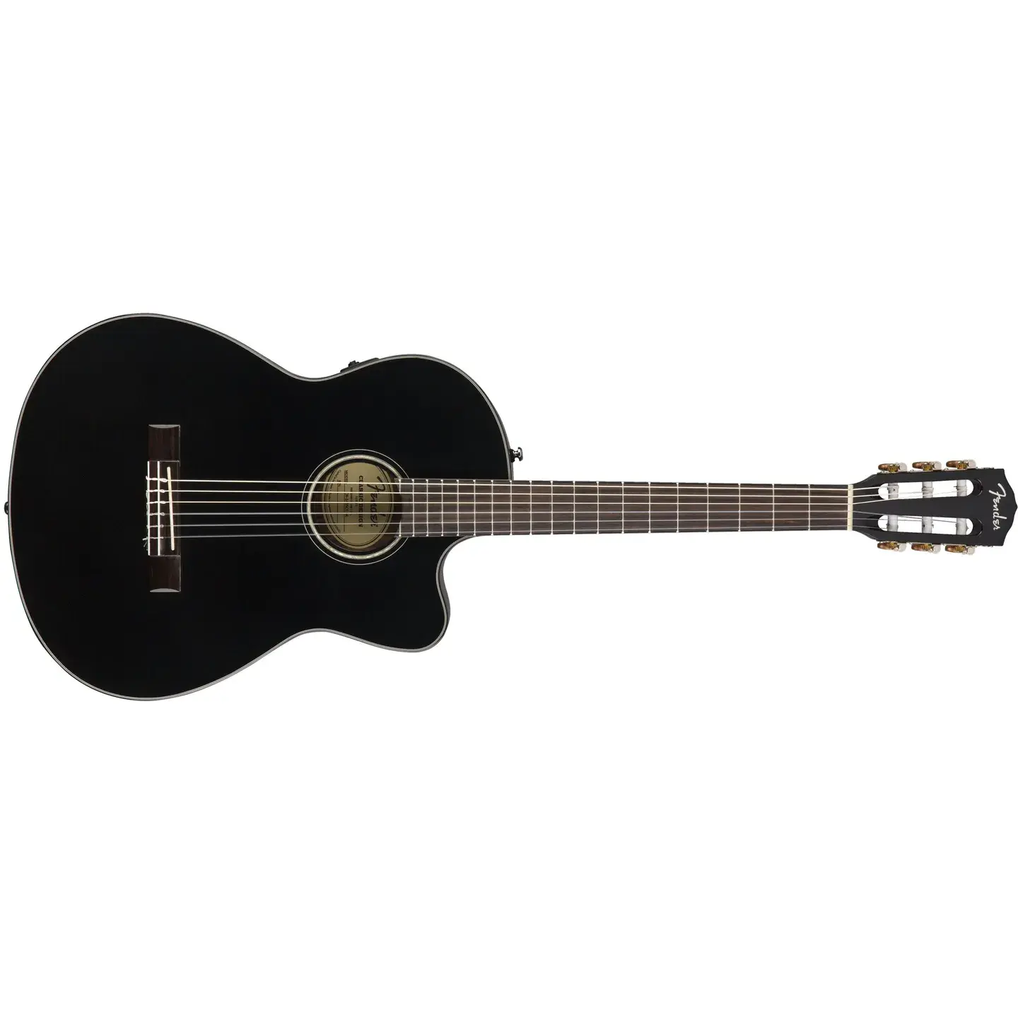 Fender Fender CN-140SCE* *Kunderetur Black, Walnut Fingerboard